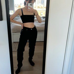 UO BDG Black Corduroy Pant in Black